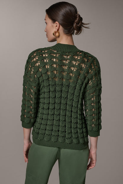 3/4 SLEEVE SWEATER - Verde