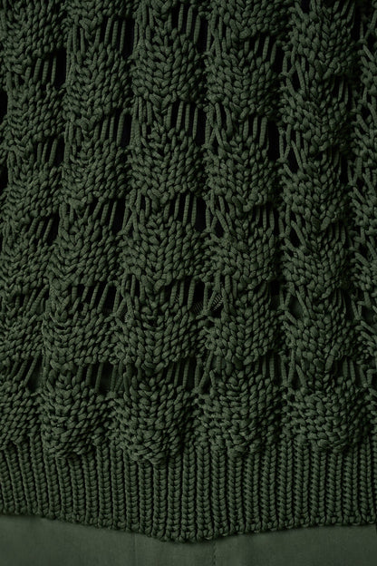 3/4 SLEEVE SWEATER - Verde