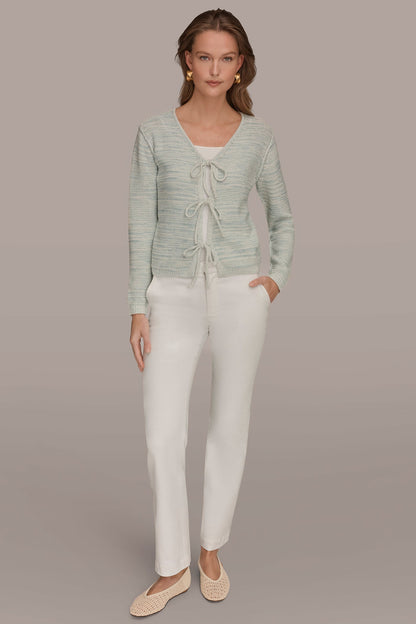 TIE-FRONT CARDIGAN - Skylight Combo