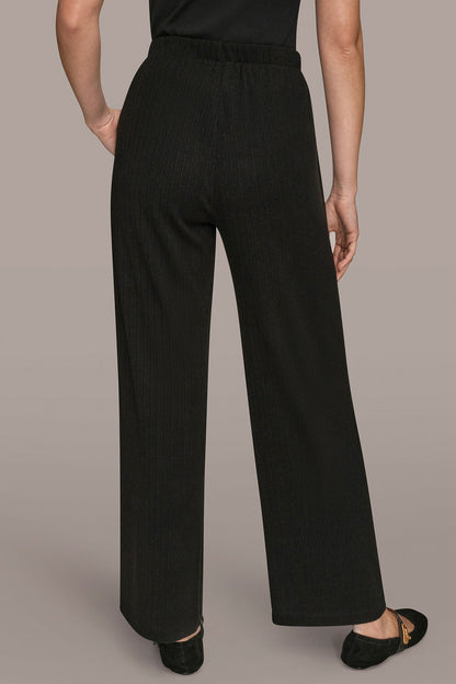 HIGH-RISE PLEATED PANT - Black