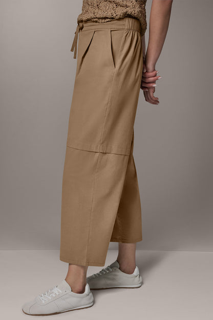 PAPER POPLIN PANT - Fawn