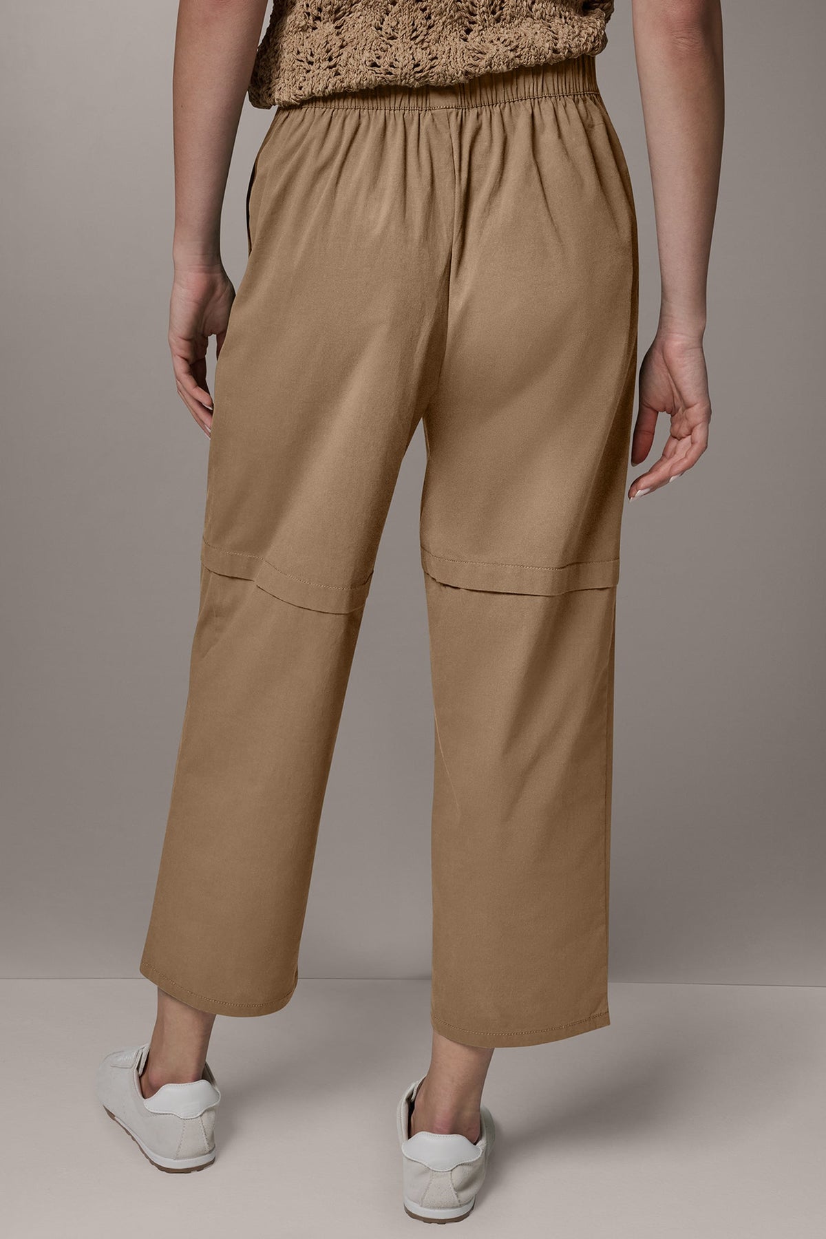 PAPER POPLIN PANT - Fawn