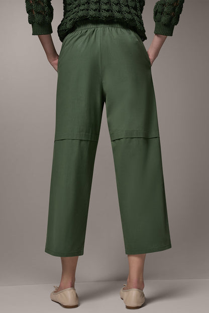 PAPER POPLIN PANT - Verde