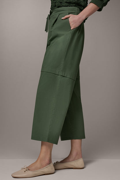 PAPER POPLIN PANT - Verde