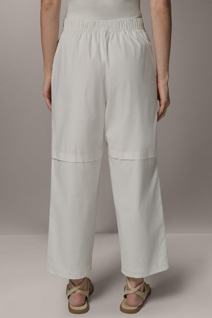 PAPER POPLIN PANT - Cream