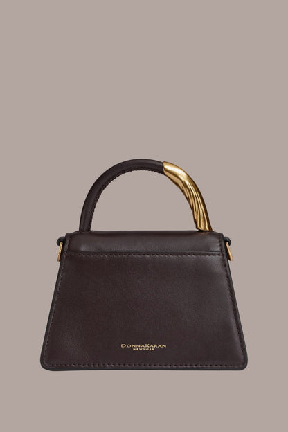 TULLE MINI CROSSBODY BAG - CHOCOLATE PLUM