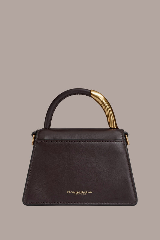 TULLE MINI CROSSBODY BAG - CHOCOLATE PLUM