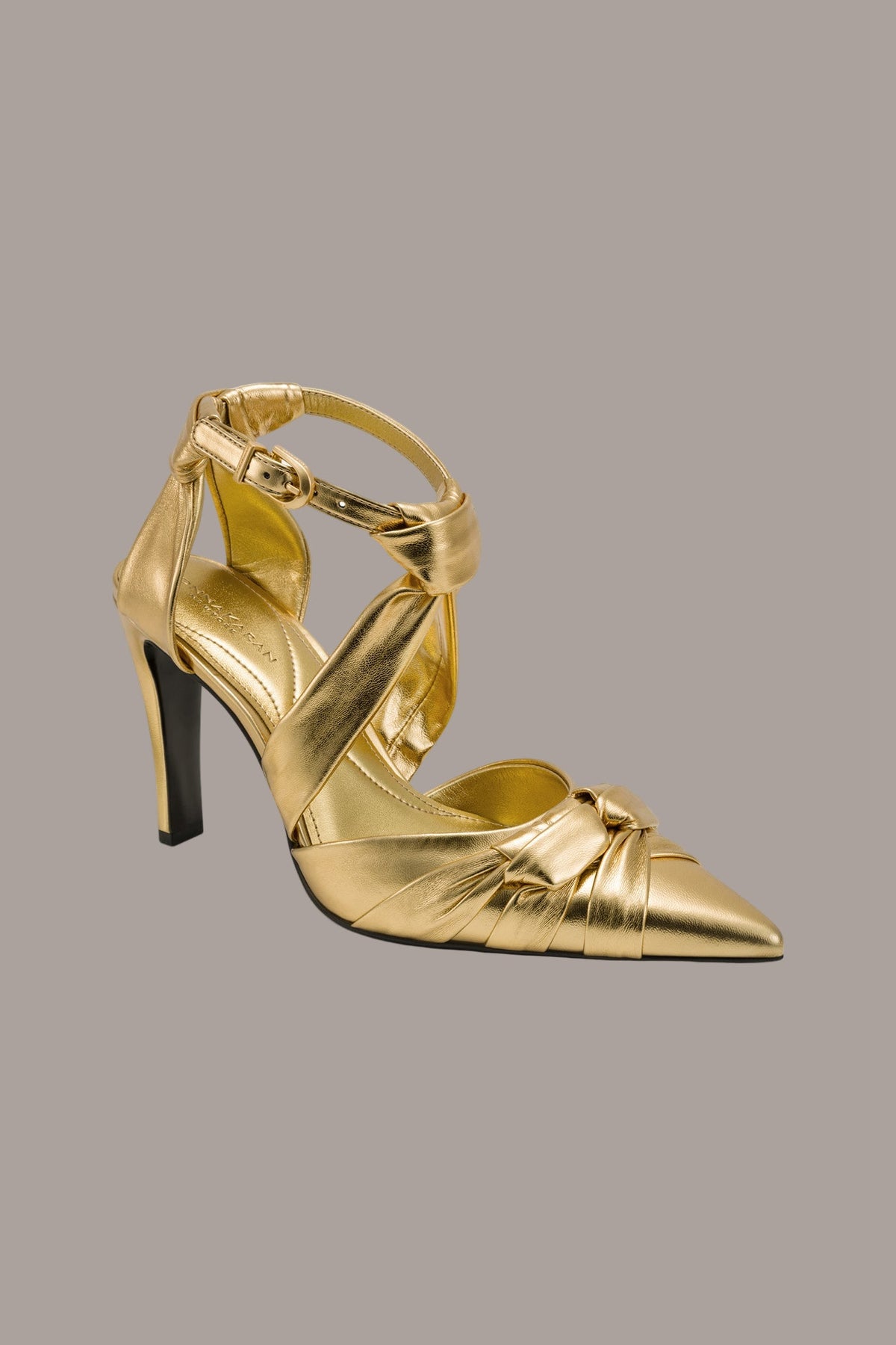 PHIA METALLIC STRAPPY PUMP - GOLD