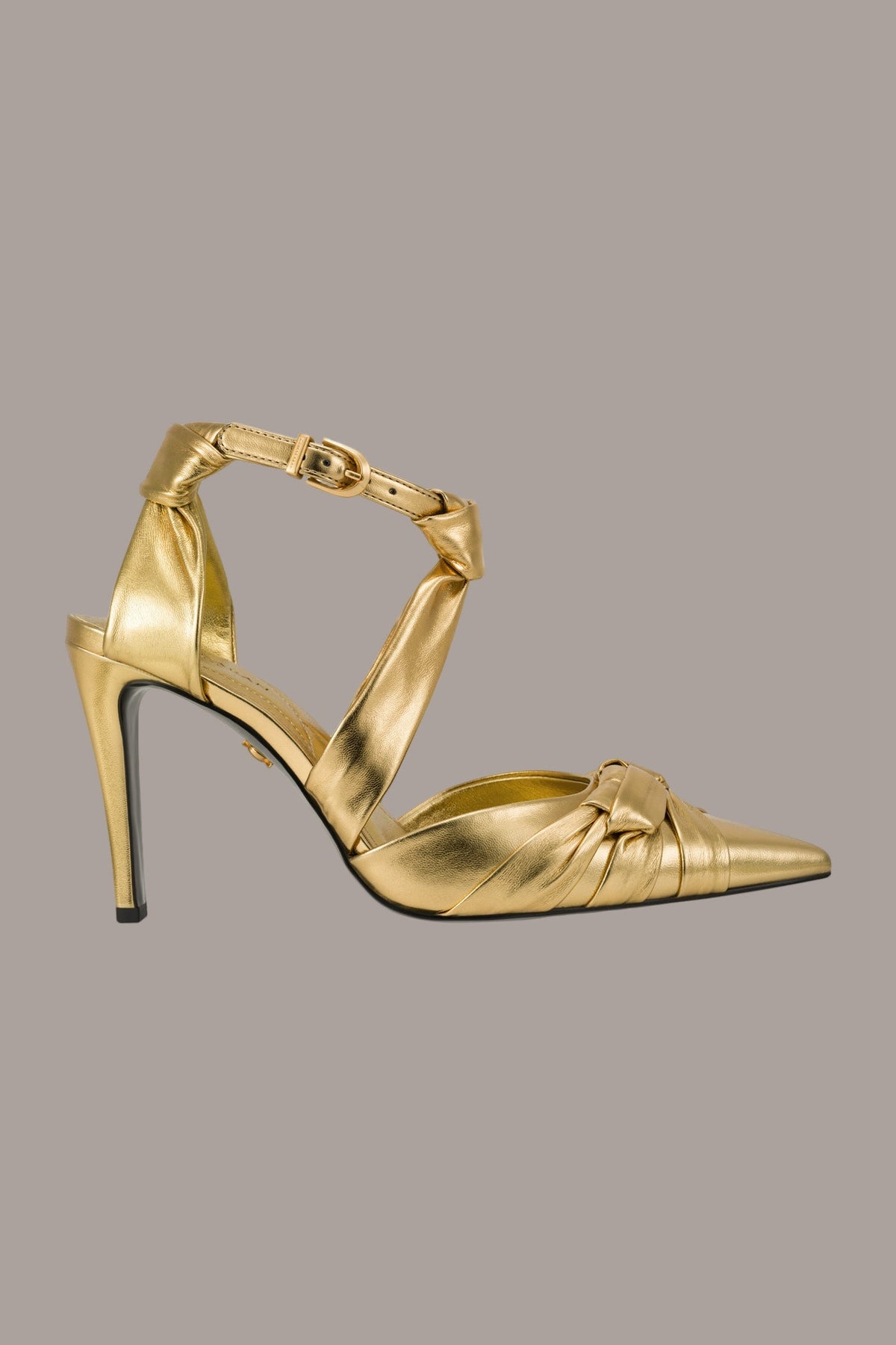 PHIA METALLIC STRAPPY PUMP - GOLD