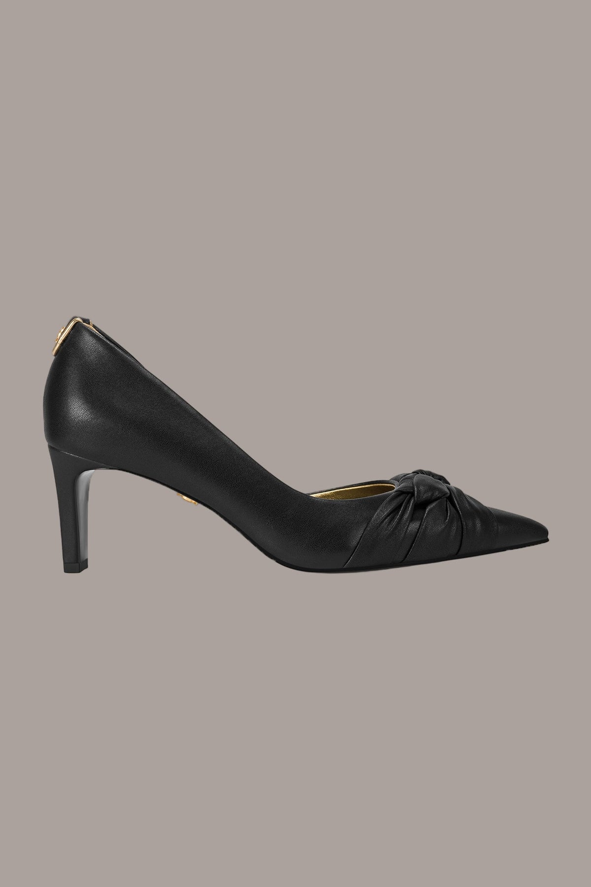 PAIGEY GATHERED MID PUMP - Black
