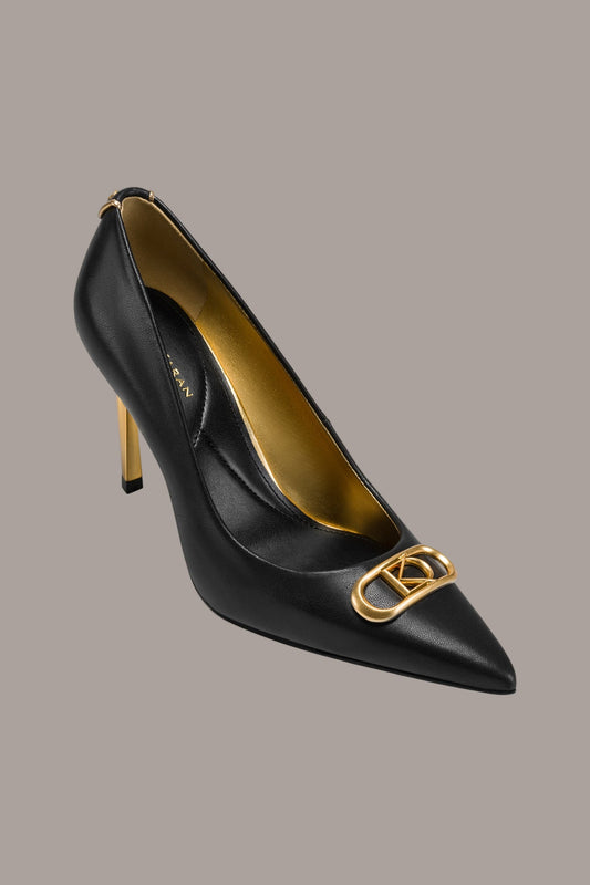 PANTHIA LOGO-EMBELLISHED HIGH PUMP - Black