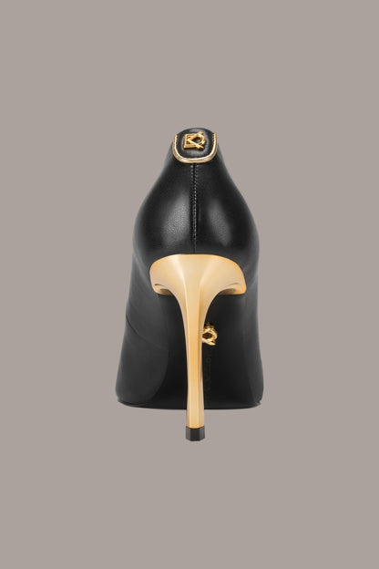 PANTHIA LOGO-EMBELLISHED HIGH PUMP - Black