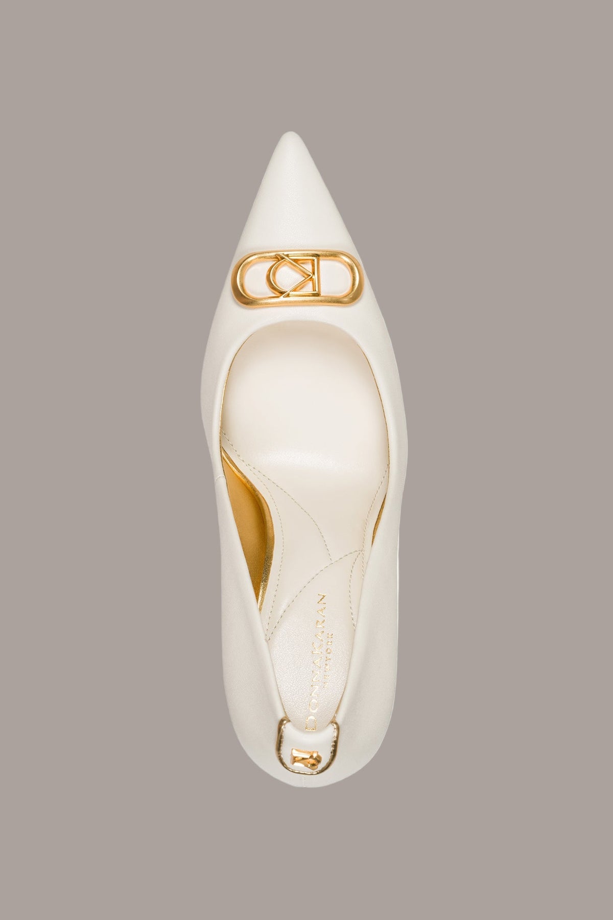 PANTHIA LOGO-EMBELLISHED HIGH PUMP - IVORY