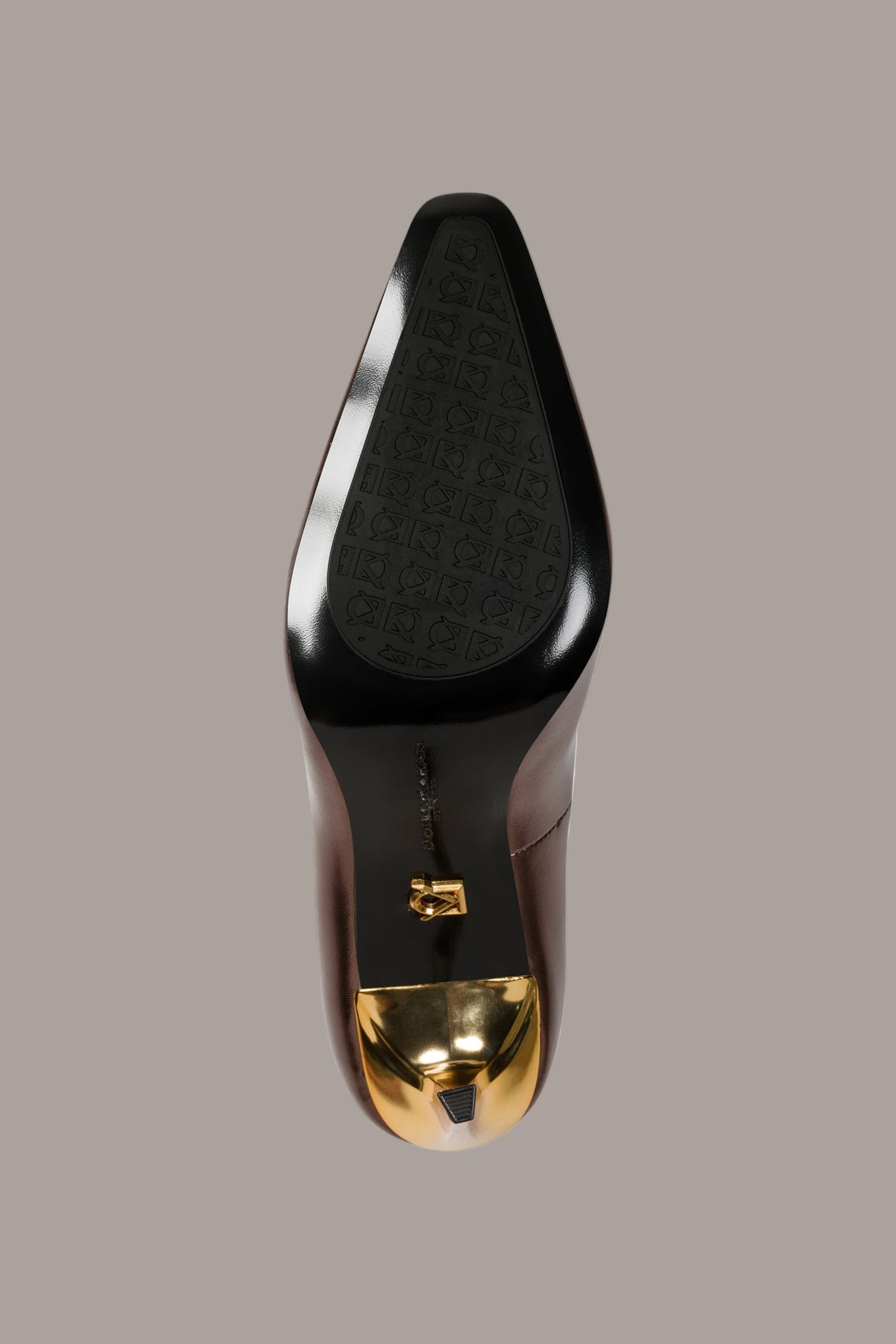 SAVITA LOGO-EMBELLISHED HIGH PUMP - DARK COPPER