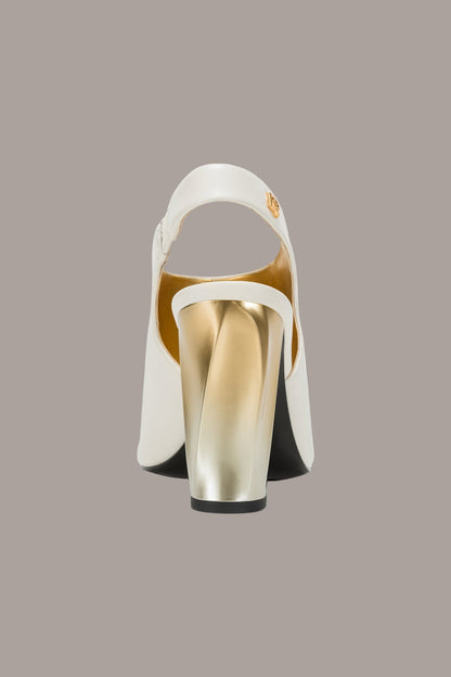 BRIETTA SLINGBACK PUMP - Ivory
