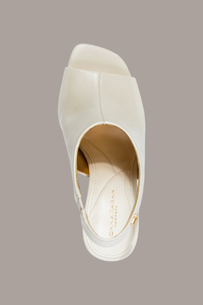 BRIETTA SLINGBACK PUMP - Ivory