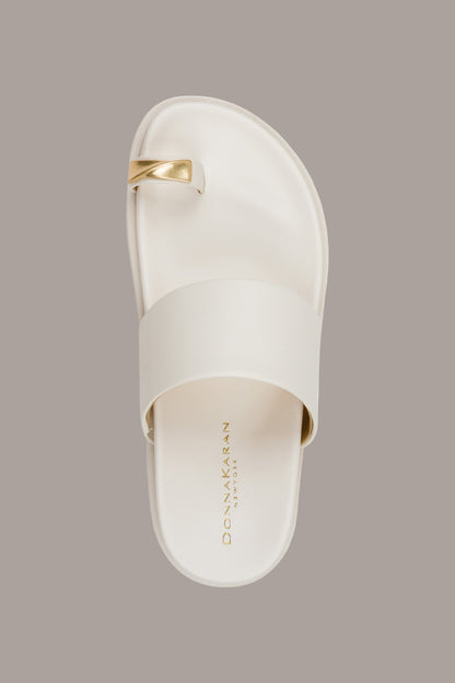 HOOPER FLAT SANDAL - IVORY