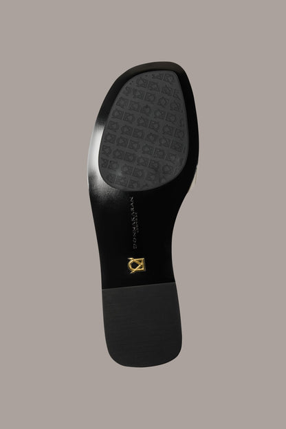 HALO SLIDE SANDAL - White Gold