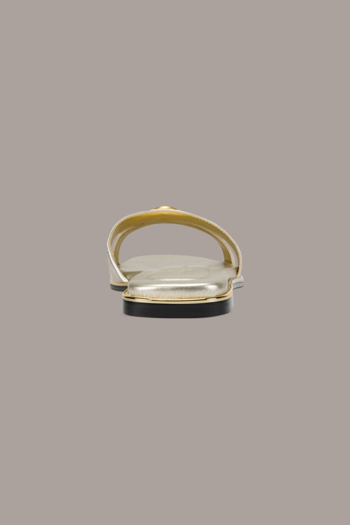 HALO SLIDE SANDAL - White Gold