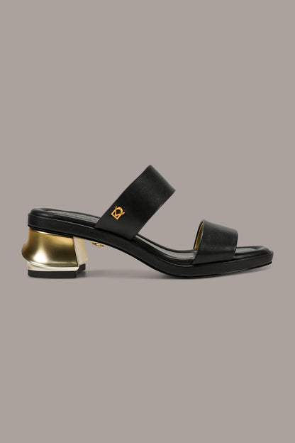 TEAGAN MULE SANDAL - Black