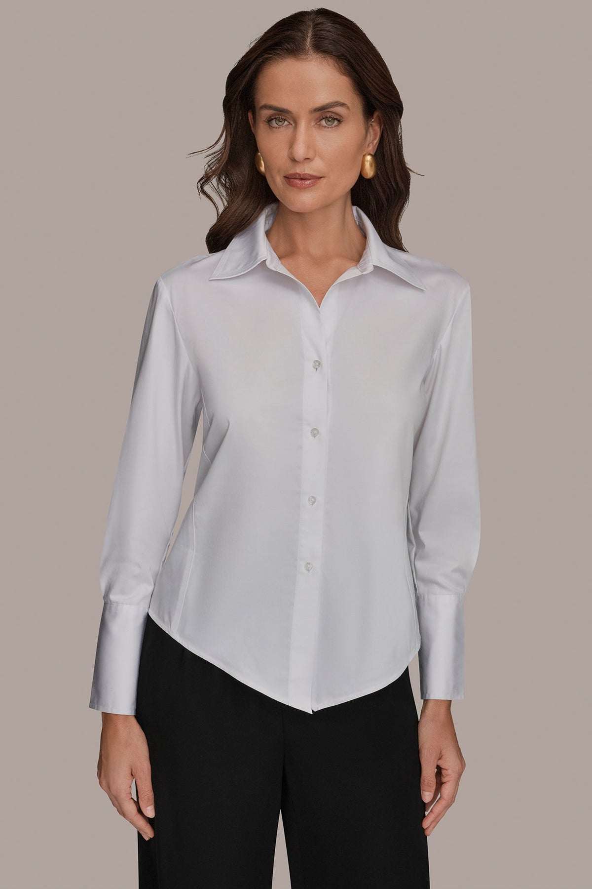 CROPPED WOVEN BLOUSE - White