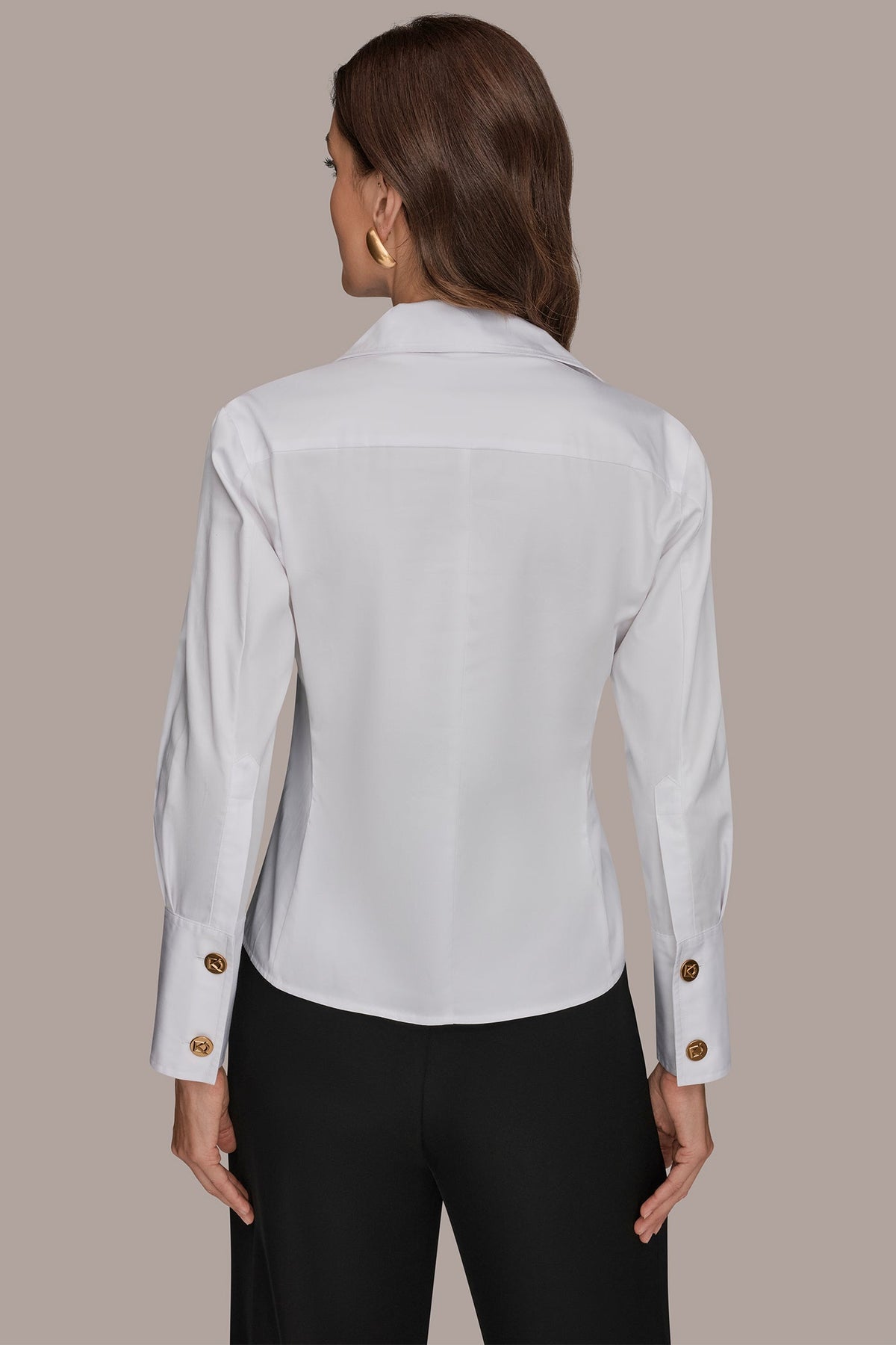 CROPPED WOVEN BLOUSE - White
