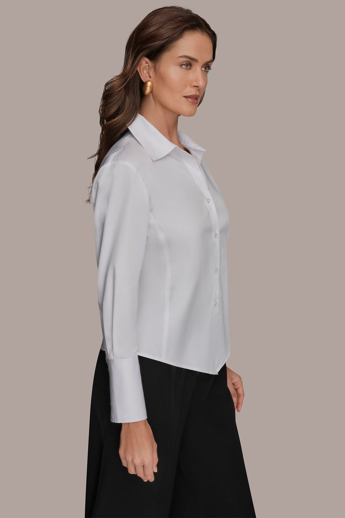 CROPPED WOVEN BLOUSE - White