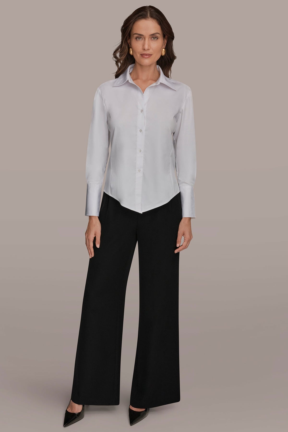 CROPPED WOVEN BLOUSE - White