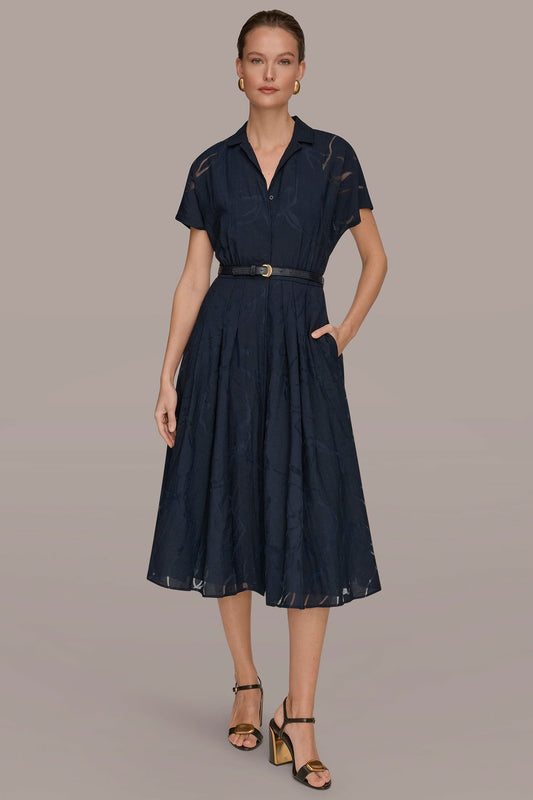 SHORT-SLEEVE SHIRT DRESS - Nightfall