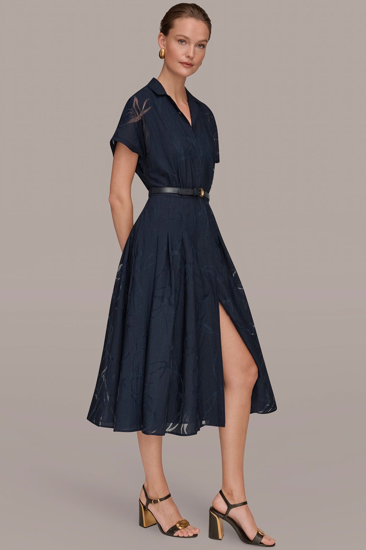 SHORT-SLEEVE SHIRT DRESS - Nightfall