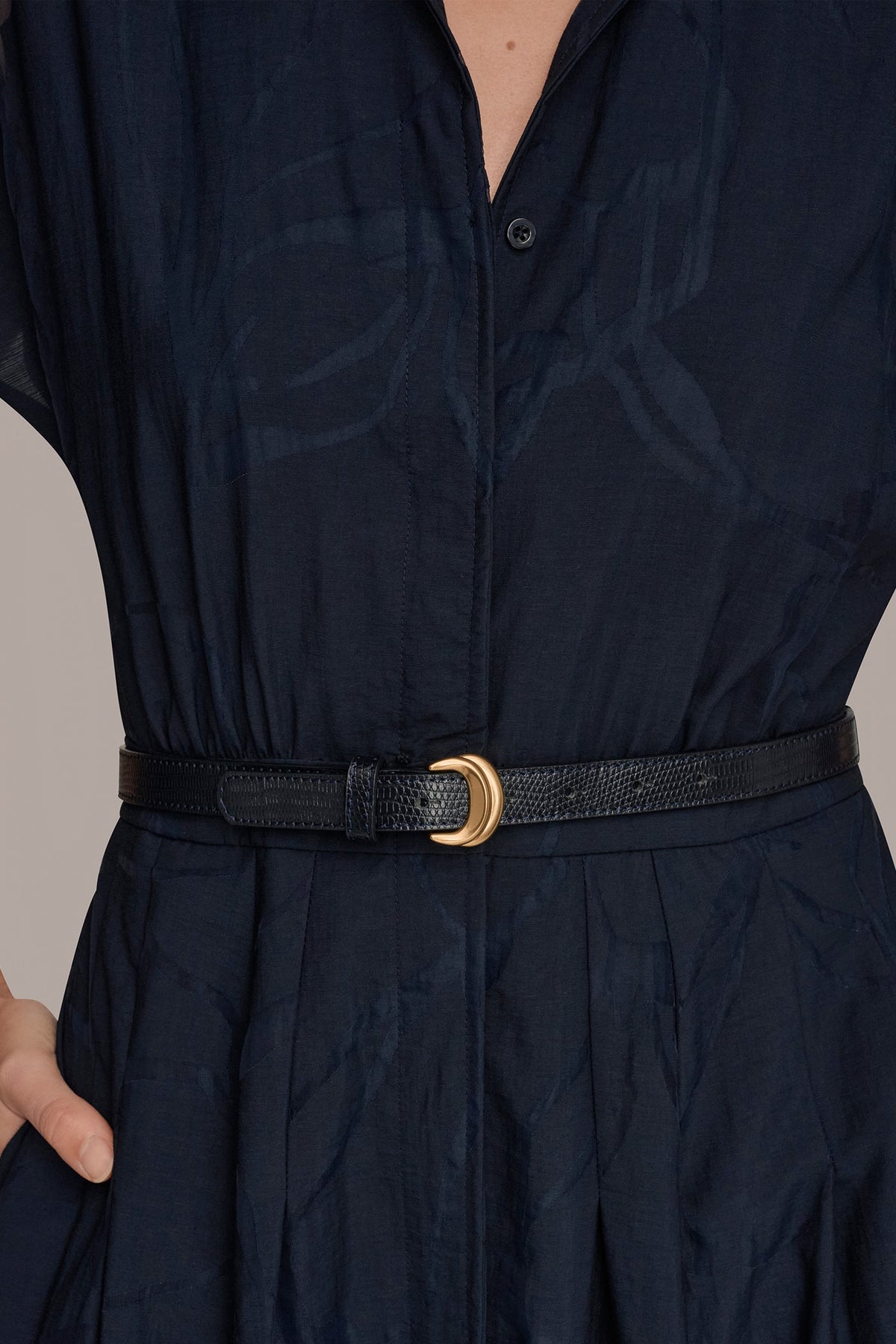 SHORT-SLEEVE SHIRT DRESS - Nightfall