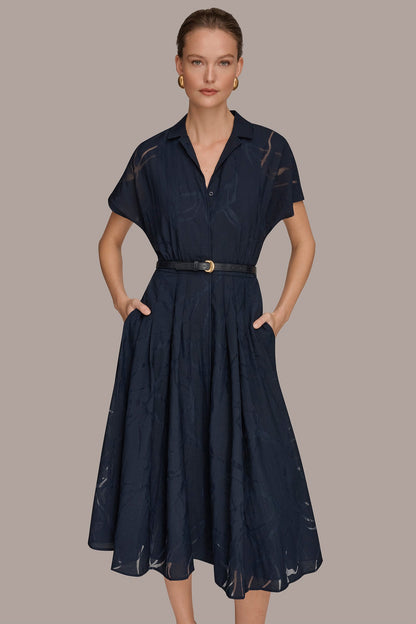 SHORT-SLEEVE SHIRT DRESS - Nightfall