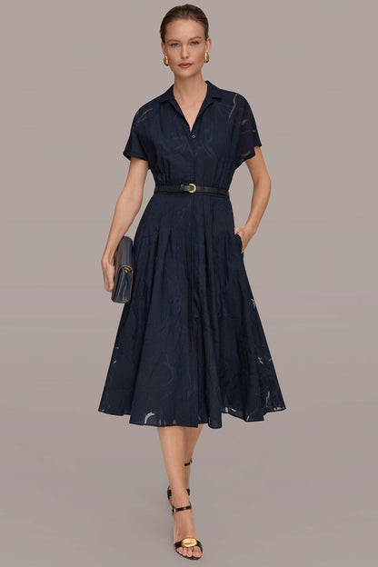 SHORT-SLEEVE SHIRT DRESS - Nightfall