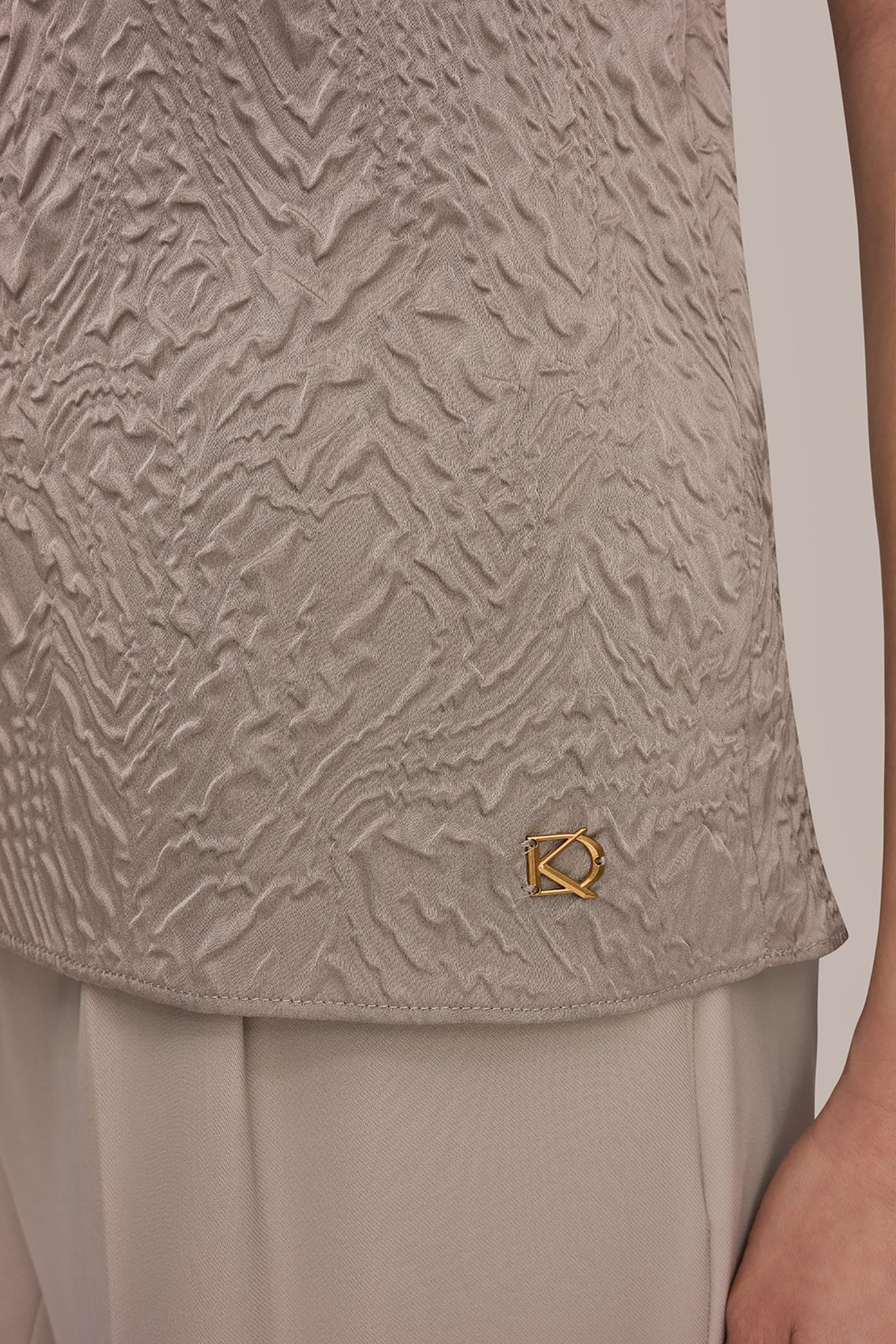 MESH AND JACQUARD BLOUSE - Turin
