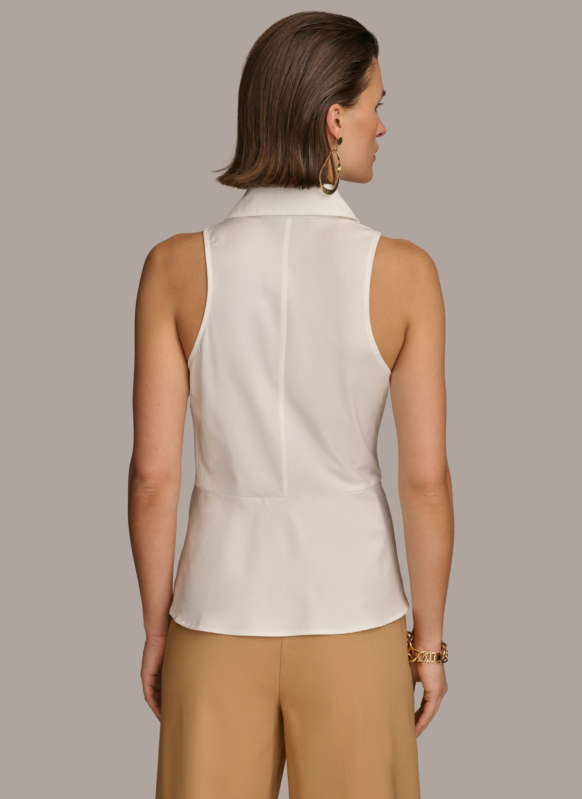 TORTOISE HARDWARE KNOT TOP - Cream