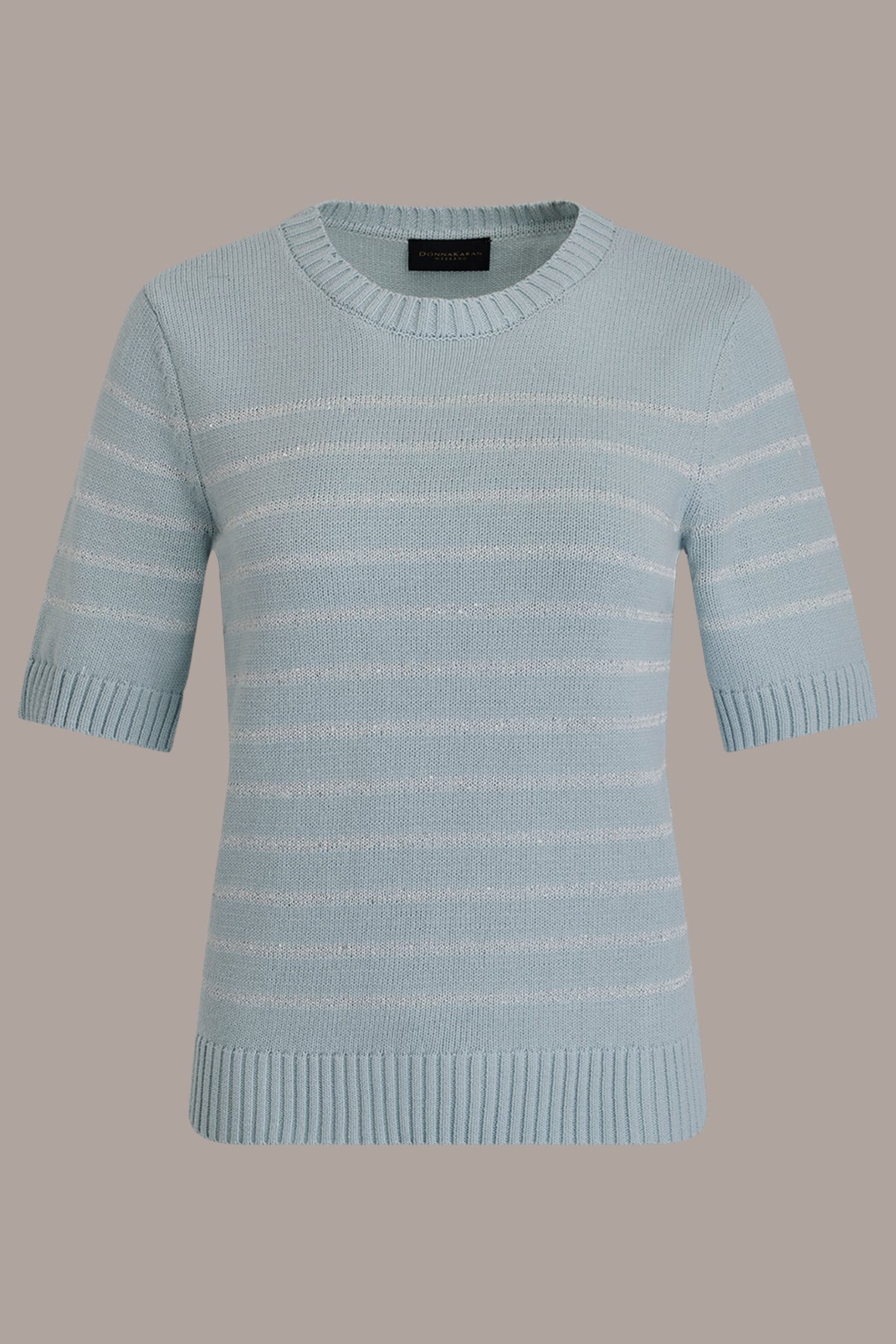 SEQUIN STRIPE SWEATER - Sea Mist