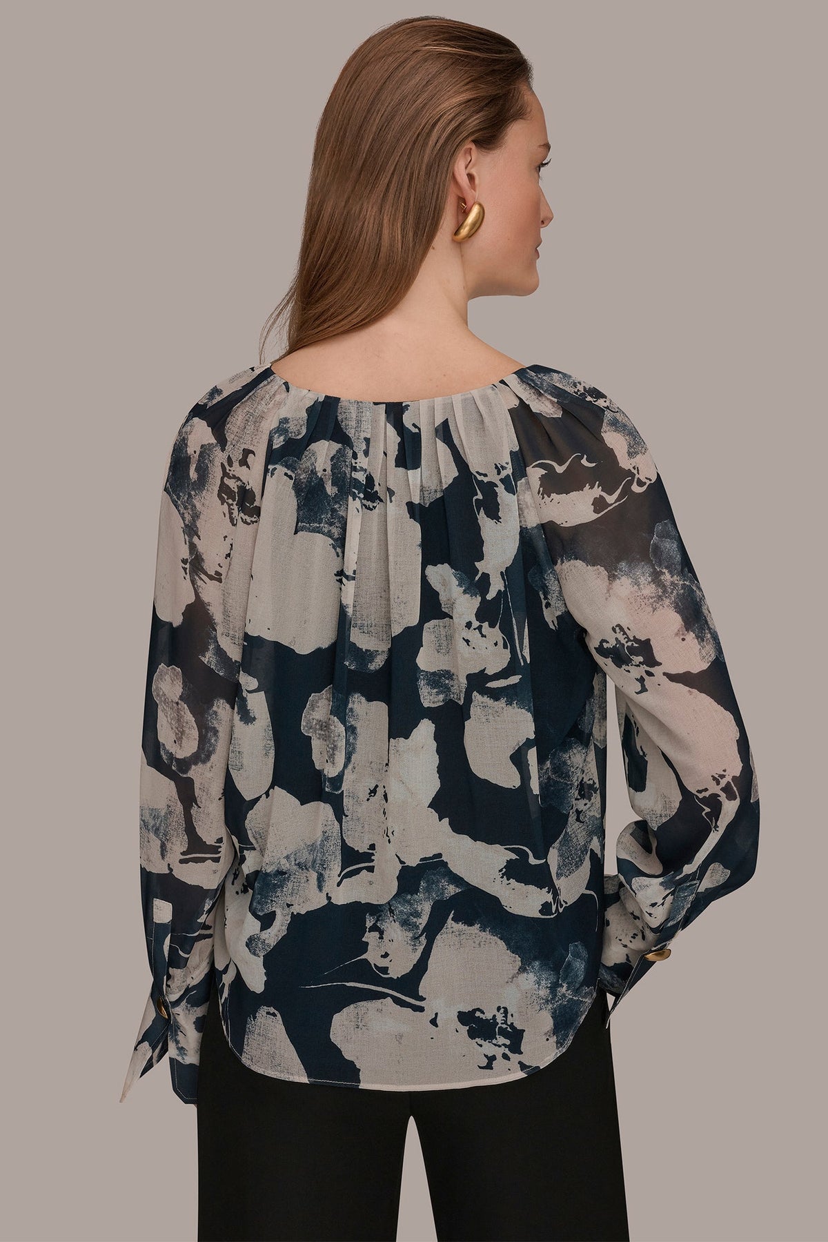 PRINTED CHIFFON TOP - Nightfall Multi