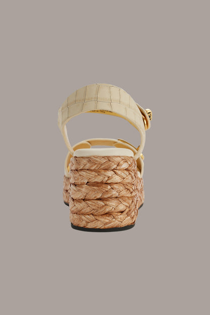 CEBRINA SLING WEDGE ESPADRILLE - IVORY