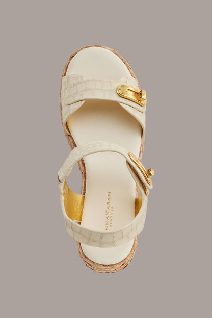 CEBRINA SLING WEDGE ESPADRILLE - IVORY