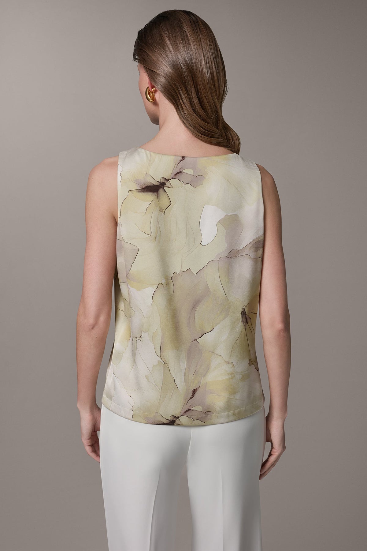 SLEEVELESS FLORAL CAMI - Citrus Multi