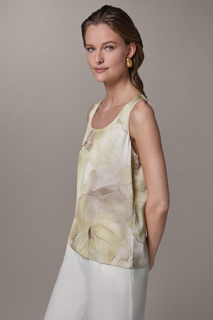 SLEEVELESS FLORAL CAMI - Citrus Multi