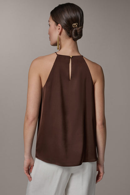 SLEEVELESS HALTER TOP - Canyon