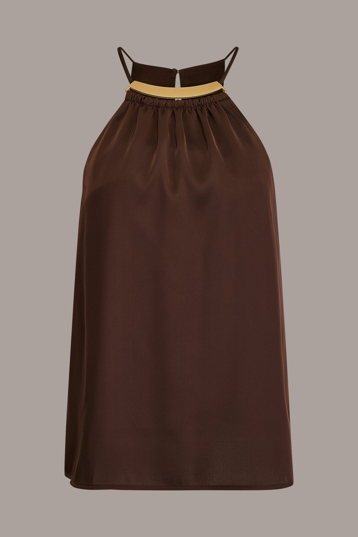 SLEEVELESS HALTER TOP - Canyon