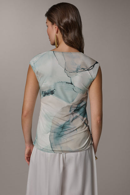 RUCHED BLOUSE - Skylight Multi