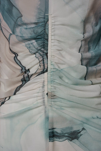 RUCHED BLOUSE - Skylight Multi