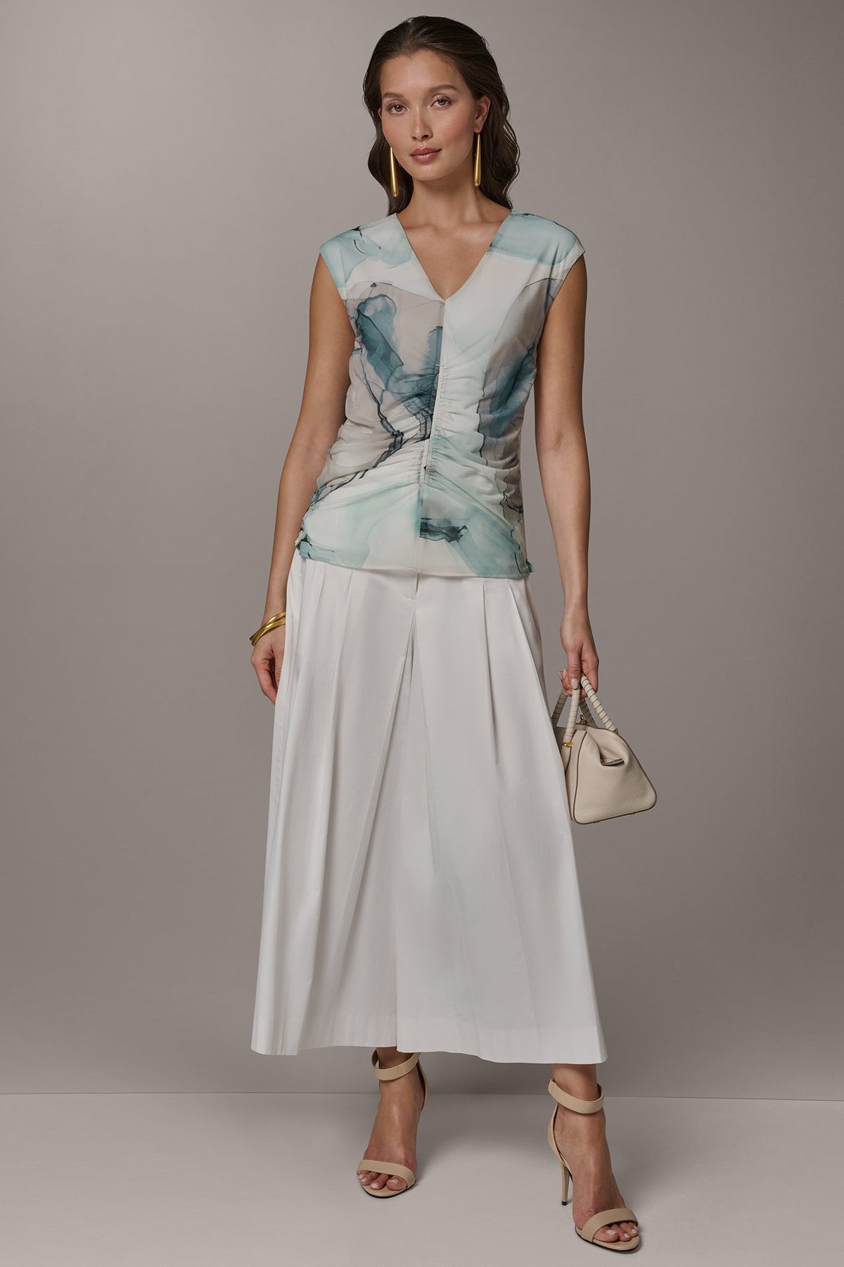 RUCHED BLOUSE - Skylight Multi