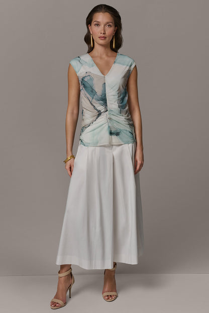 RUCHED BLOUSE - Skylight Multi