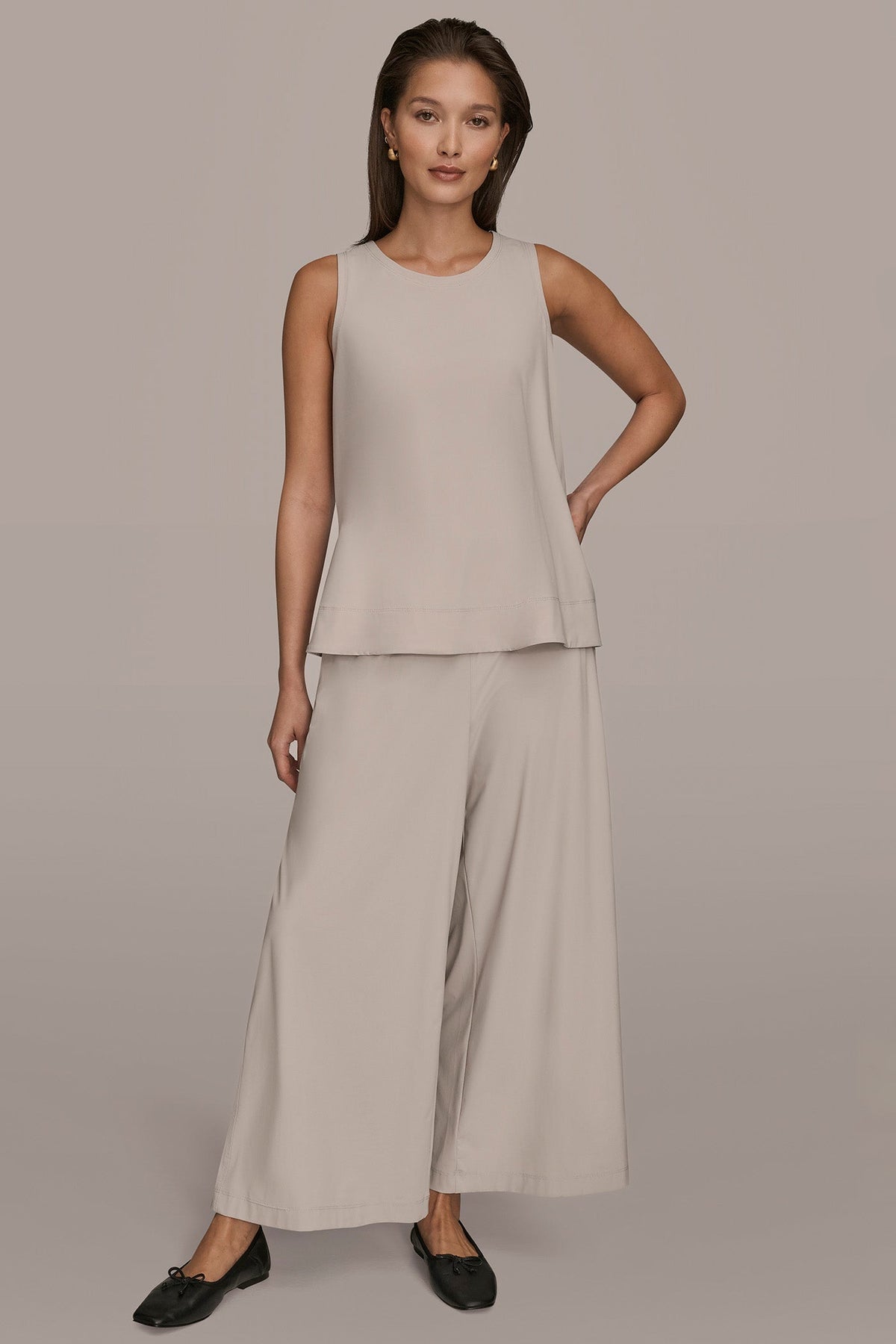 THE MODERN TRAVEL SLEEVELESS SWING TANK - VAPOR