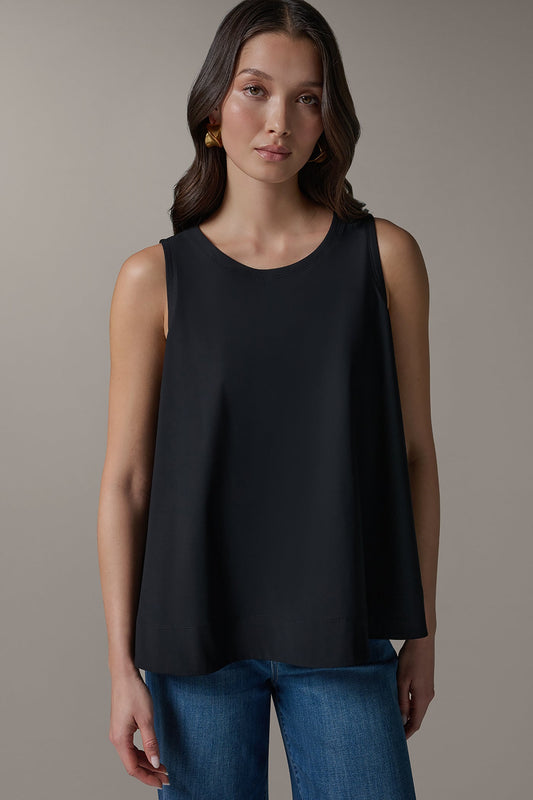 THE MODERN TRAVEL SLEEVELESS SWING TANK - Black