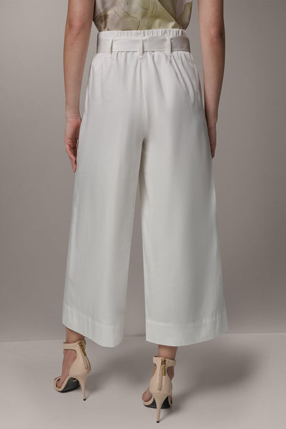 CROPPED EXTRA HIGH-RISE WIDE-LEG PANT - Cream